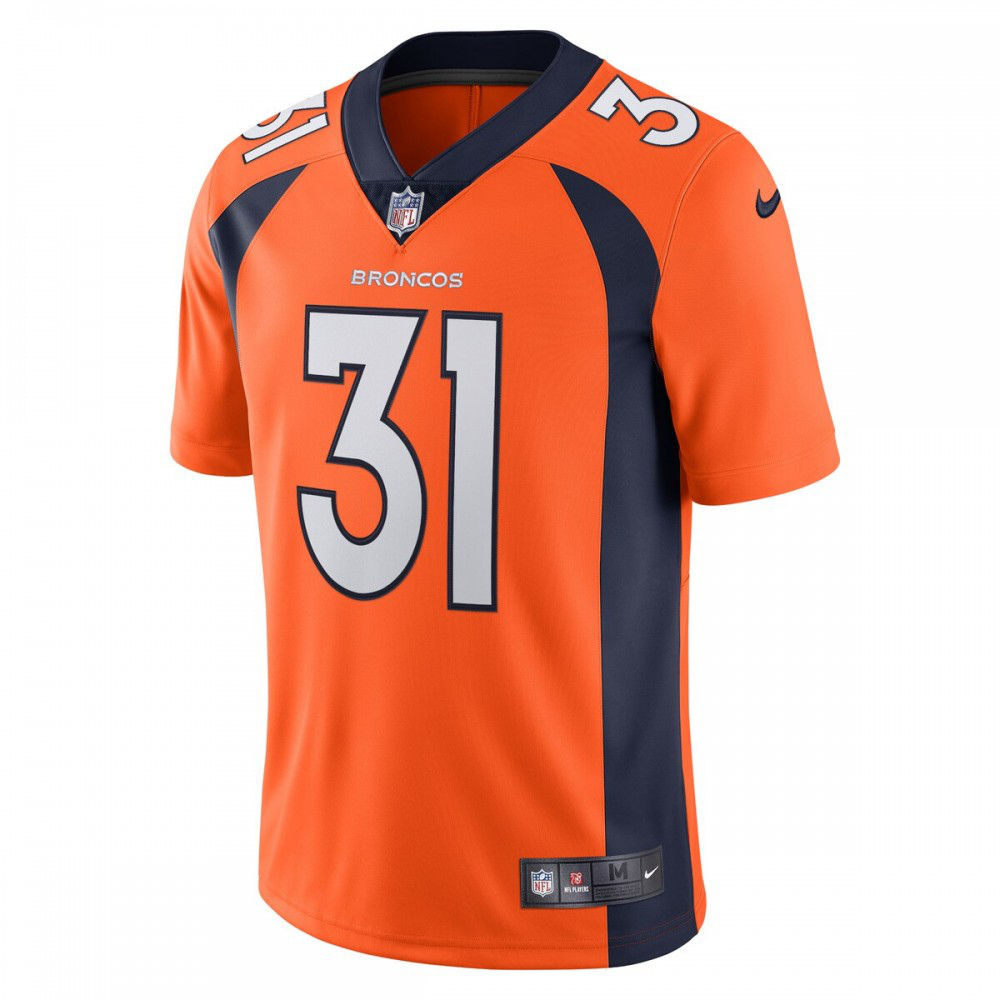 Justin Simmons Denver Broncos Nike Vapor Limited Jersey - Orange-Profan Arena